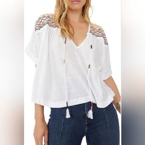 FREE PEOPLE NWT Market Embroidered top